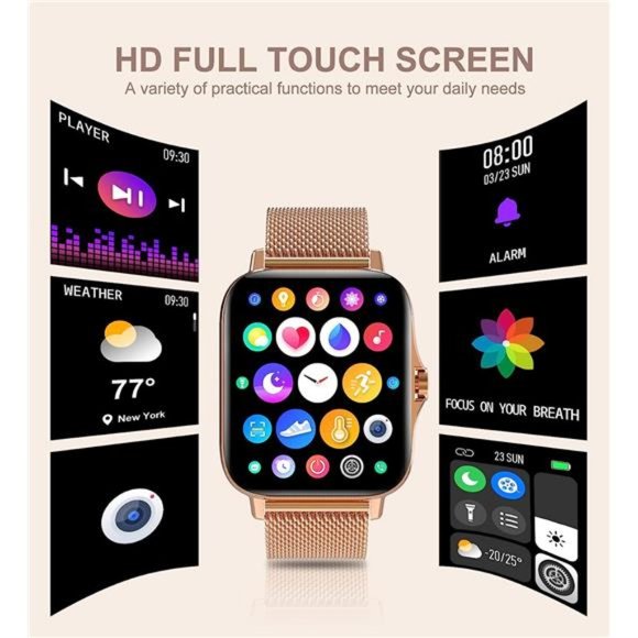 Smart Watch for Women(Call Receive/Dial), Fitness Tracker Waterproof Smartwatch - Picture 6 of 6